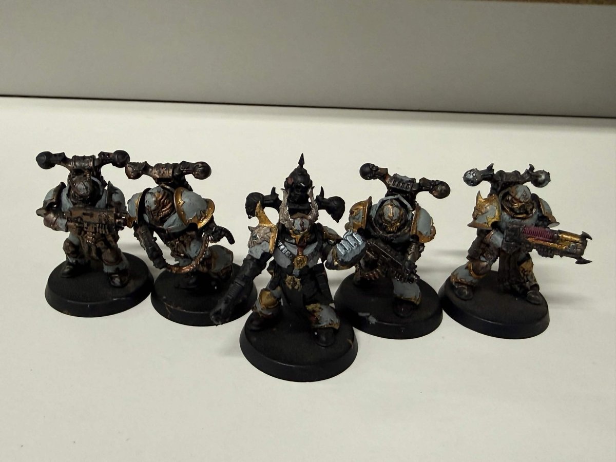 Chaos Space Marines Legionaries x5 for sale - Miniswap